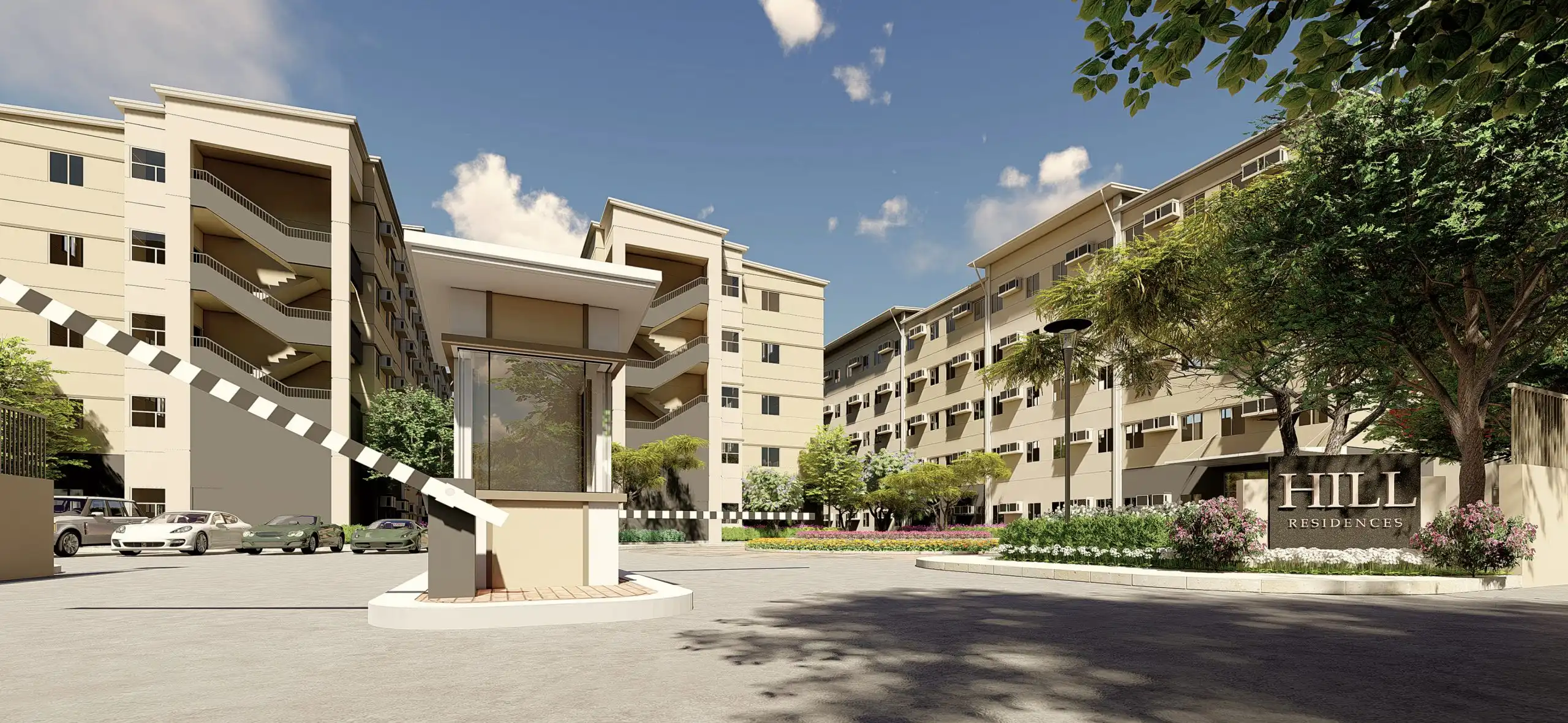 hill residences amenity area artists rendition